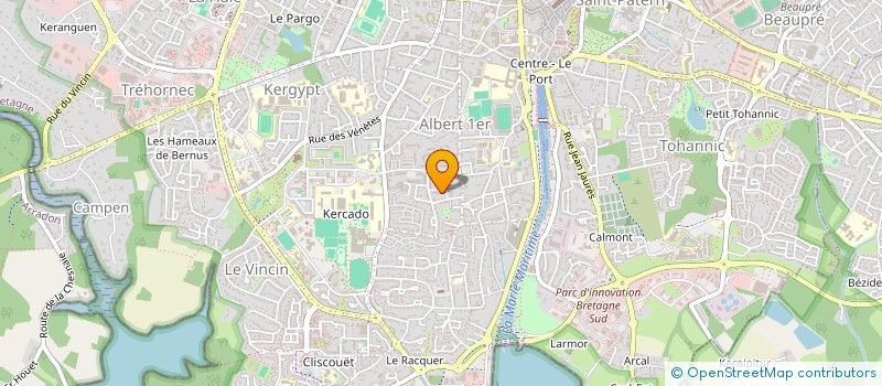 localisation de l'entreprise MADAME HELENE BERCY à VANNES