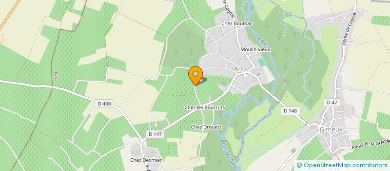 localisation de l'entreprise MADAME HELENE BERGERON à ARS