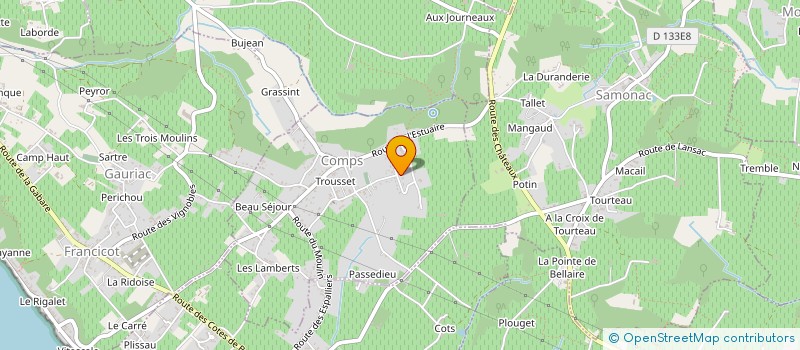 localisation de l'entreprise MADAME HELENE BERGUA à BOURG