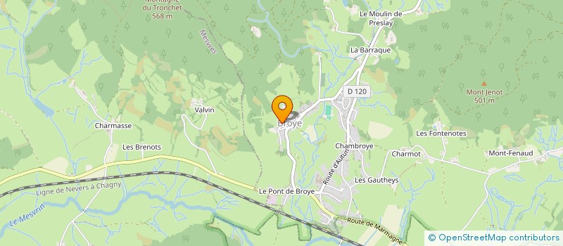 localisation de l'entreprise MADAME HELENE BERNARD  BROYE