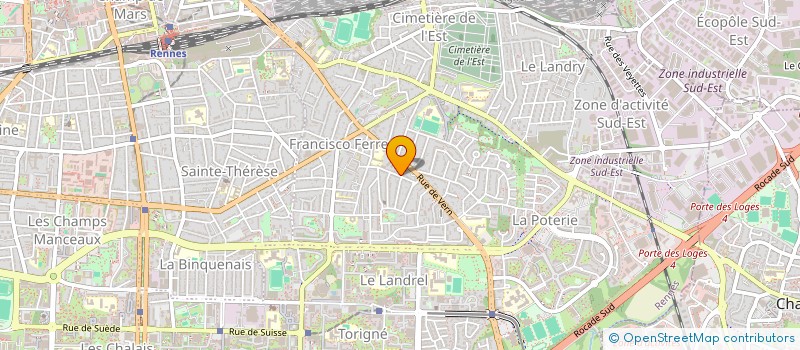 localisation de l'entreprise MADAME HELENE BERNARD  RENNES