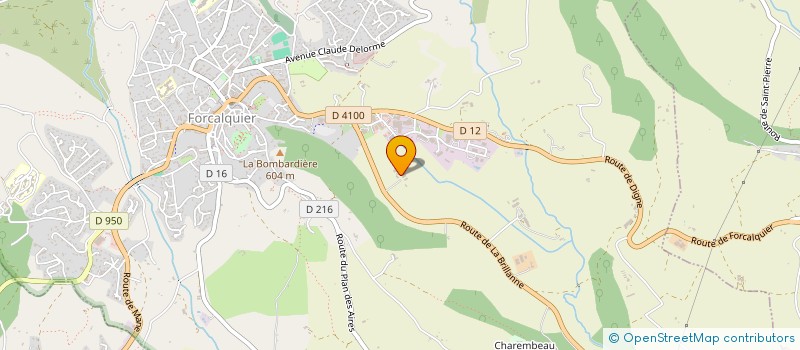 localisation de l'entreprise MADAME HELENE BERNARD à FORCALQUIER