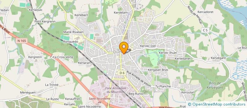 localisation de l'entreprise MADAME HELENE BERROU  QUEVEN