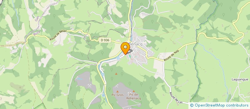 localisation de l'entreprise MADAME HELENE BERSANS  REBENACQ