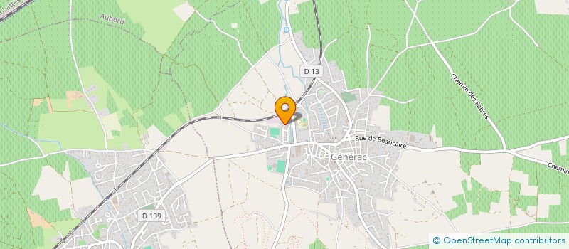 localisation de l'entreprise MADAME HELENE BERTHAUDON  GENERAC