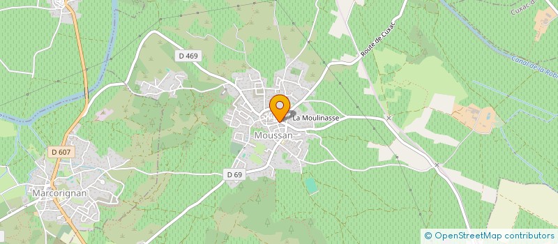 localisation de l'entreprise MADAME HELENE BERTHELOT  MOUSSAN