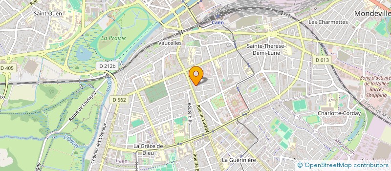 localisation de l'entreprise MADAME HELENE BERTIN à CAEN