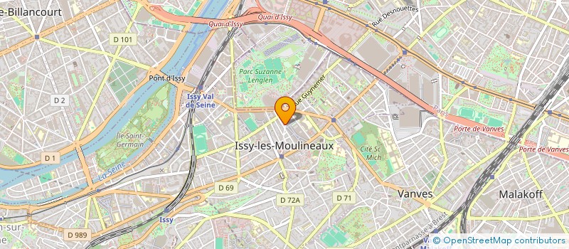 localisation de l'entreprise MADAME HELENE BERTRAND à ISSY-LES-MOULINEAUX