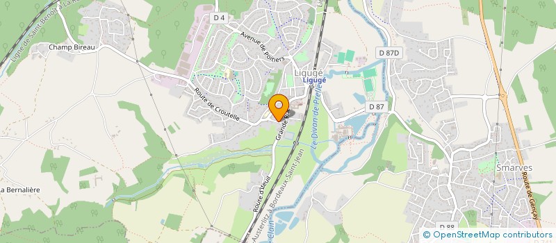 localisation de l'entreprise MADAME HELENE BERTRAND  LIGUGE