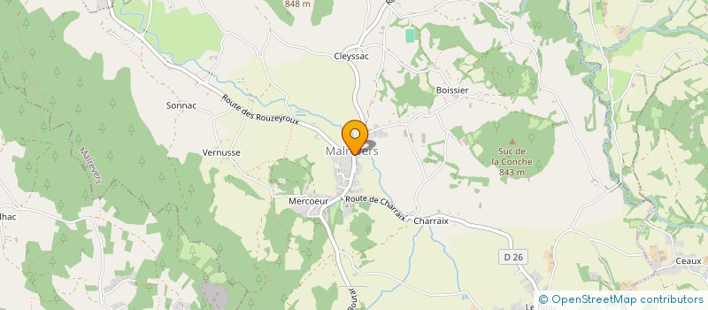 localisation de l'entreprise MADAME HELENE BEYNEL  MALREVERS