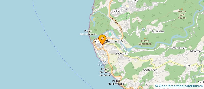 localisation de l'entreprise MADAME HELENE BHOLA  VIEUX-HABITANTS