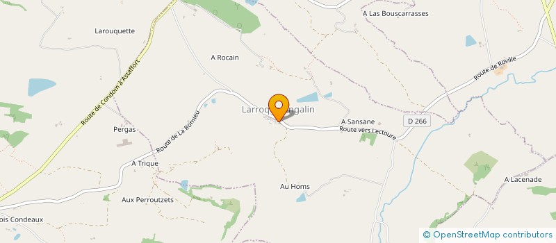 localisation de l'entreprise MADAME HELENE BIASIOLO  BERRAC