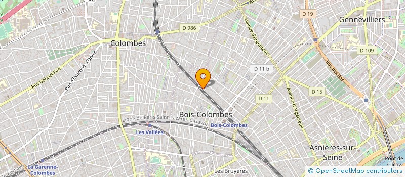 localisation de l'entreprise MADAME HELENE BICHON à BOIS-COLOMBES