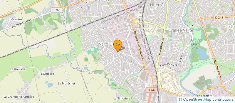 localisation de l'entreprise MADAME HELENE BILLAUD à LA ROCHE-SUR-YON