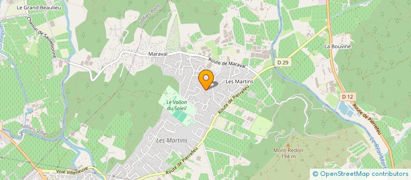 localisation de l'entreprise MADAME HELENE BILLON  LA CRAU