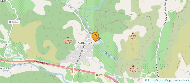 localisation de l'entreprise MADAME HELENE BIROUSTE à LE BOSC