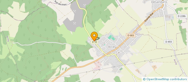 localisation de l'entreprise MADAME HELENE BIZE  ARCEY