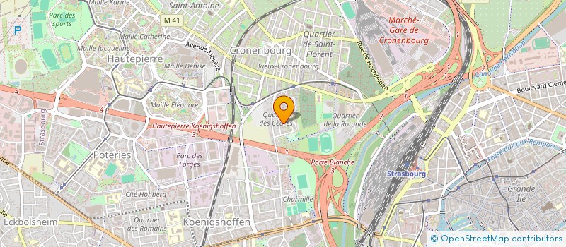 localisation de l'entreprise MADAME HELENE BLAESS à STRASBOURG
