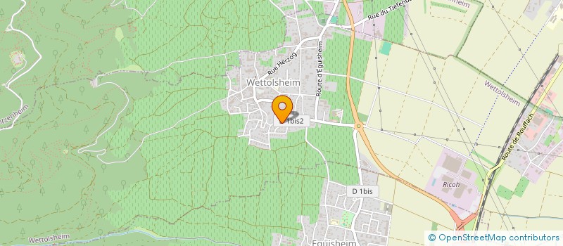localisation de l'entreprise MADAME HELENE BLEGER à WETTOLSHEIM