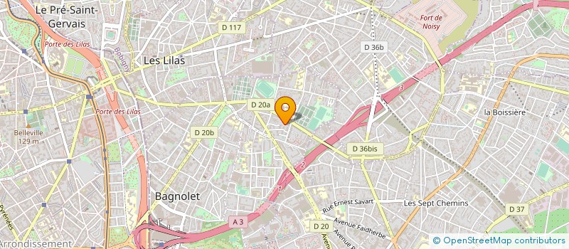 localisation de l'entreprise MADAME HELENE BLONDEL à BAGNOLET