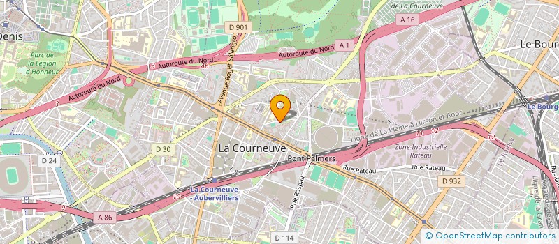 localisation de l'entreprise MADAME HELENE BLUMENFELD à LA COURNEUVE