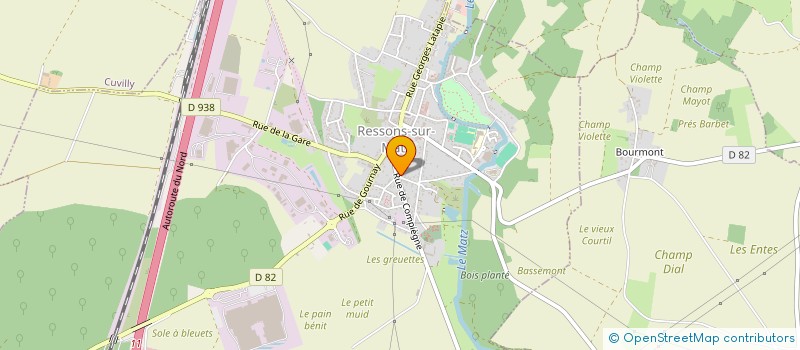 localisation de l'entreprise MADAME HELENE BOCQUET à RESSONS-SUR-MATZ