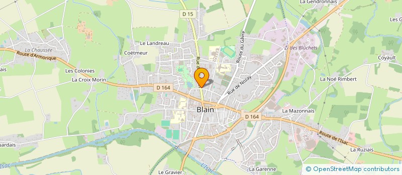 localisation de l'entreprise MADAME HELENE BODIOU  BLAIN