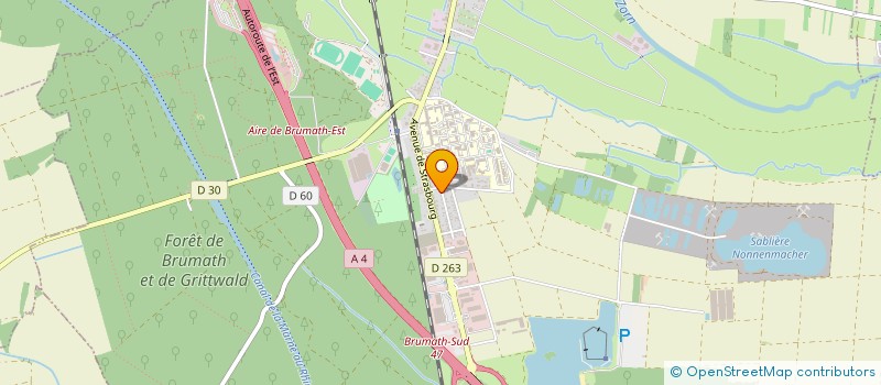 localisation de l'entreprise MADAME HELENE BOEHLER  BRUMATH