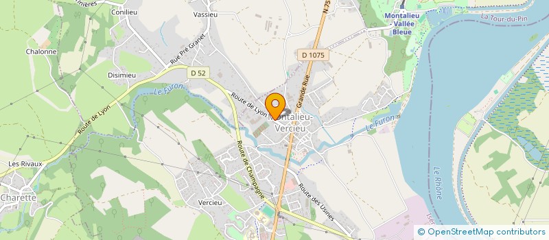 localisation de l'entreprise MADAME HELENE BOICHOT  MONTALIEU-VERCIEU