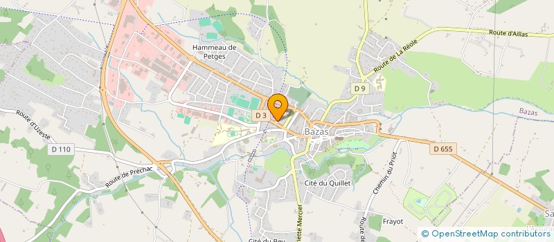 localisation de l'entreprise MADAME HELENE BOIRAC  BAZAS