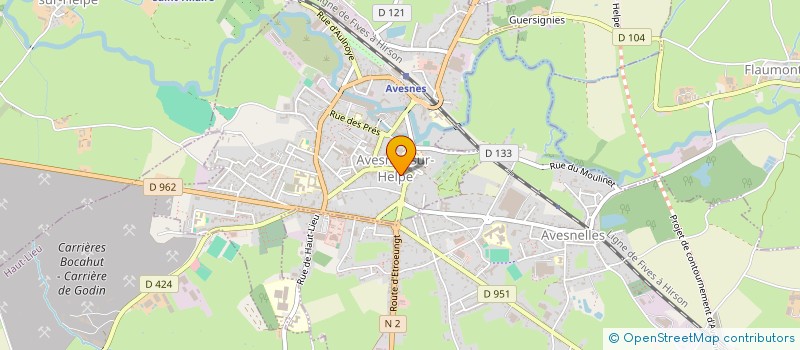 localisation de l'entreprise MADAME HELENE BOMBECKE à AVESNES-SUR-HELPE