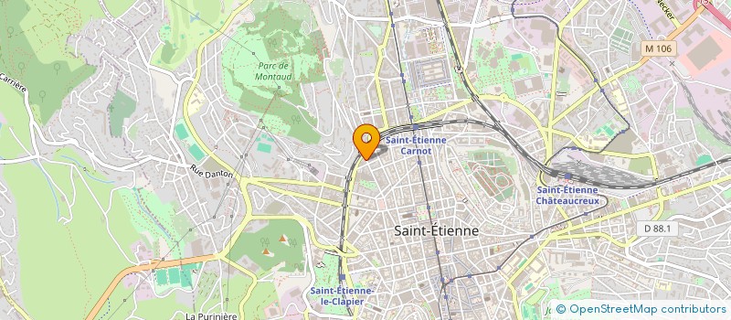 localisation de l'entreprise MADAME HELENE BONGINI  SAINT-ETIENNE