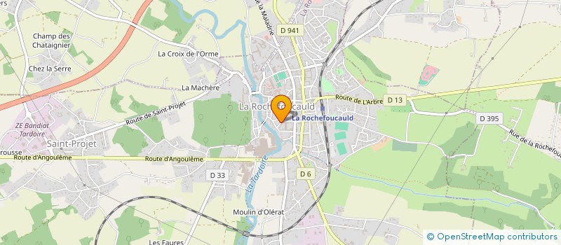 localisation de l'entreprise MADAME HELENE BONNABEAU  LA ROCHEFOUCAULD-EN-ANGOUMOIS