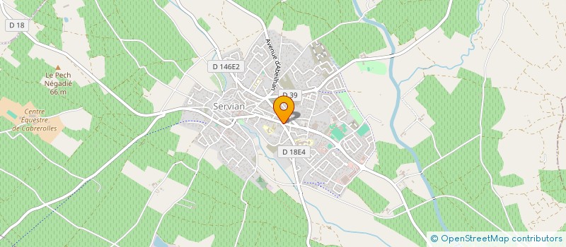 localisation de l'entreprise MADAME HELENE BONNET à SERVIAN