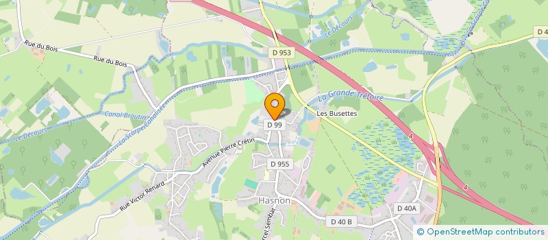 localisation de l'entreprise MADAME HELENE BONNET  HASNON