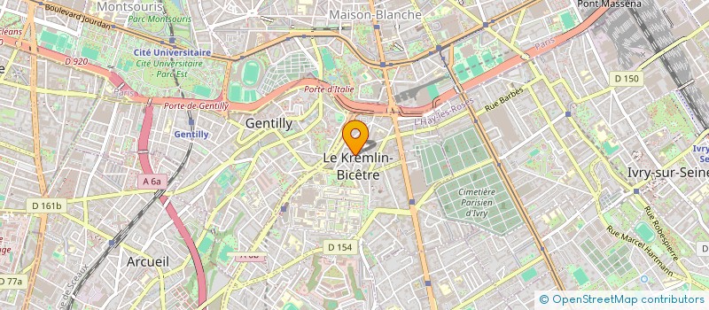 localisation de l'entreprise MADAME HELENE BONNOT  LE KREMLIN-BICETRE