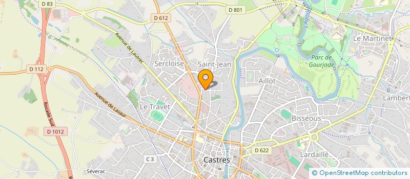 localisation de l'entreprise MADAME HELENE BORDES à CASTRES