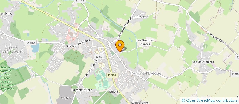 localisation de l'entreprise MADAME HELENE BORGHELOT  PARIGNE L'EVEQUE