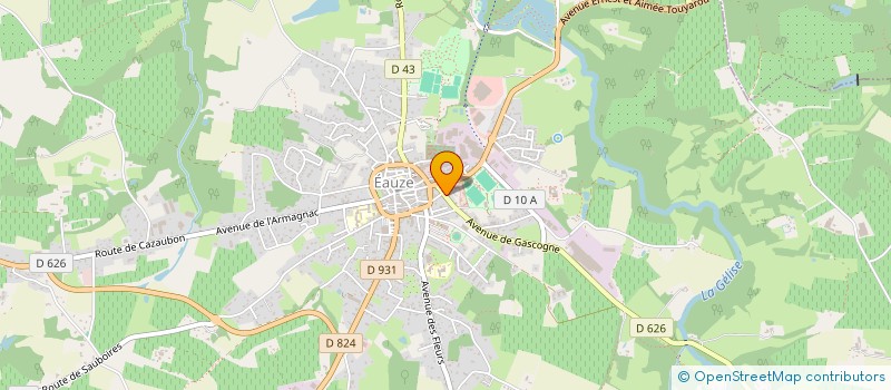 localisation de l'entreprise MADAME HELENE BOUCARET  EAUZE