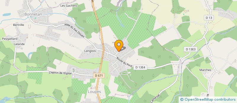 localisation de l'entreprise MADAME HELENE BOUCHERIE  LOUPES