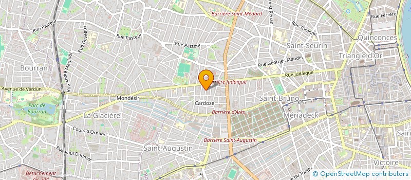 localisation de l'entreprise MADAME HELENE BOUCHET  BORDEAUX