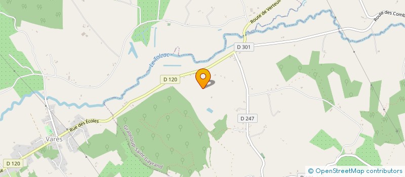 localisation de l'entreprise MADAME HELENE BOUDET  VARES