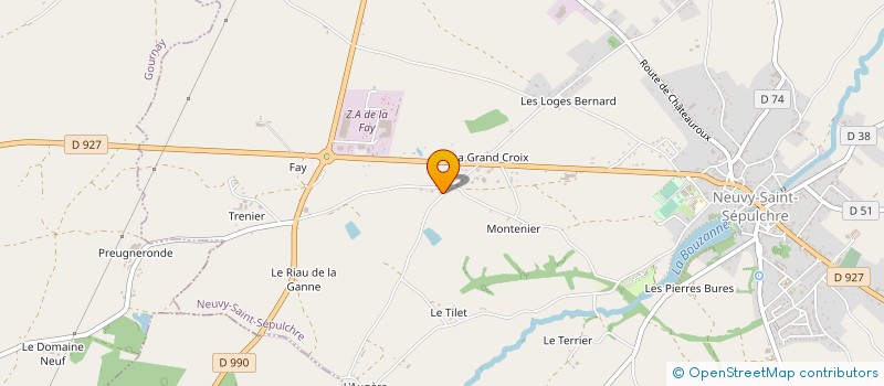 localisation de l'entreprise MADAME HELENE BOUE à NEUVY-SAINT-SEPULCHRE