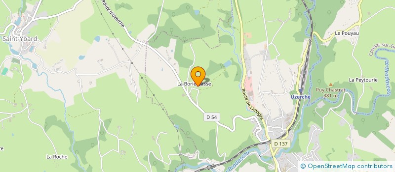 localisation de l'entreprise MADAME HELENE BOUILLAGUET  UZERCHE