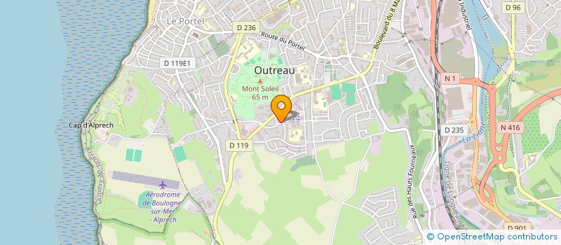 localisation de l'entreprise MADAME HELENE BOUR  OUTREAU