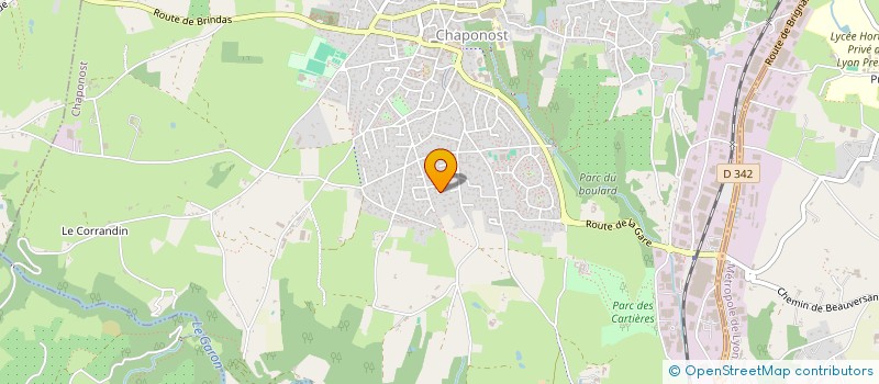 localisation de l'entreprise MADAME HELENE BOURCET  CHAPONOST