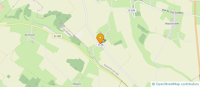 localisation de l'entreprise MADAME HELENE BOURDIN  AVESNES-EN-VAL