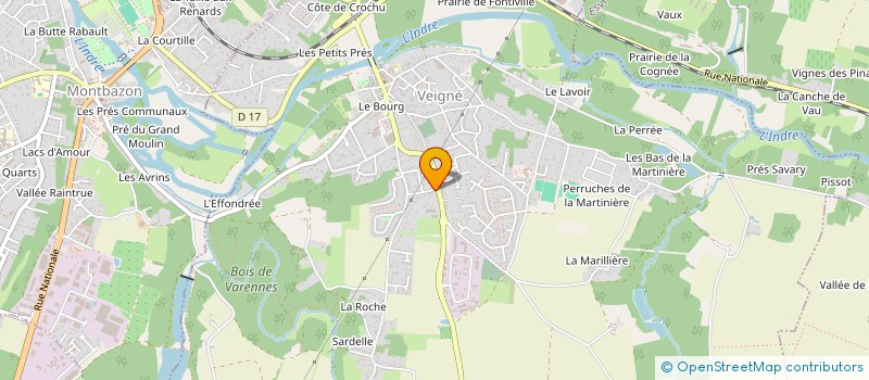 localisation de l'entreprise MADAME HELENE BOURGAIGNE  VEIGNE