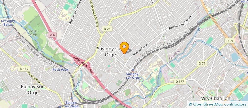 localisation de l'entreprise MADAME HELENE BOURGEOIS à SAVIGNY-SUR-ORGE
