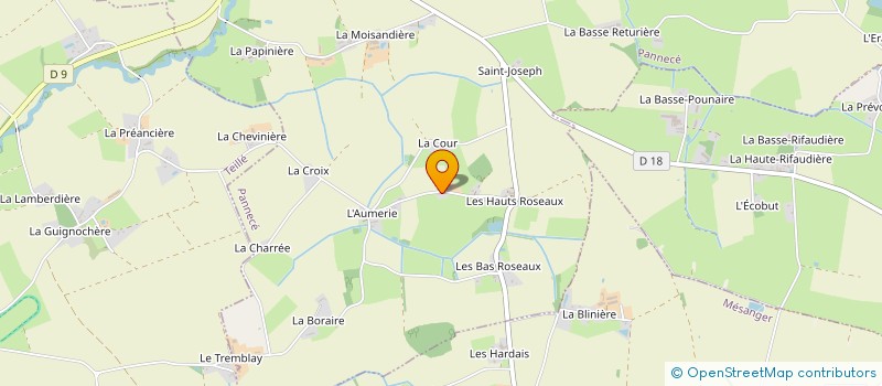 localisation de l'entreprise MADAME HELENE BOURGEOIS  PANNECE